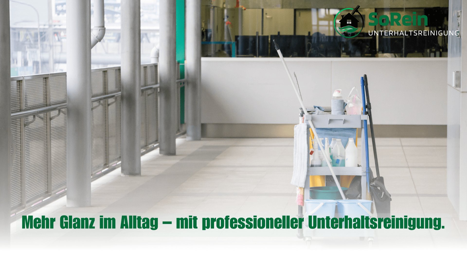 Professionelle Unterhaltsreinigung eines Bürogebäudes in Bonn – SoRein sorgt für saubere Arbeitsumgebungen und hygienische Sauberkeit